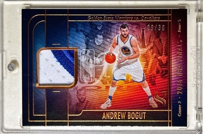 2024 Panini Silhouette Andrew Bogut 2016 NBA Finals Prime Game Used Patch /30