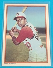 1985 Topps Circle K    #4 Frank Robinson Cincinnati Reds Baseball Card V4