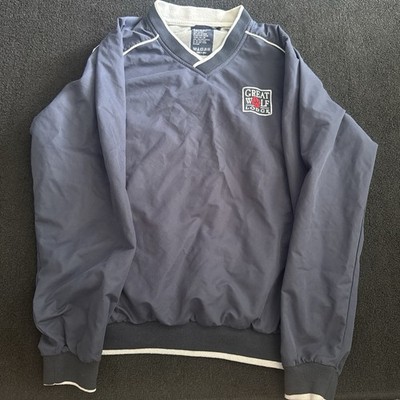 Great Wolfs Lodge Beacon Point Men's Pullover V-Neck Jacket Blue Size L