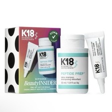 K18 Biomimetic Peptide Prep Detox Shampoo & Hair Repair Mask Travel Set NIB