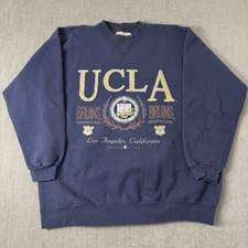 Vintage UCLA Sweater Mens XL Blue Galt Sand CrewNeck Pullover Jumper