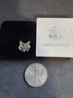 2000 American Silver Eagle 1 Ounce .999 Fine Silver Coin Brilliant in box