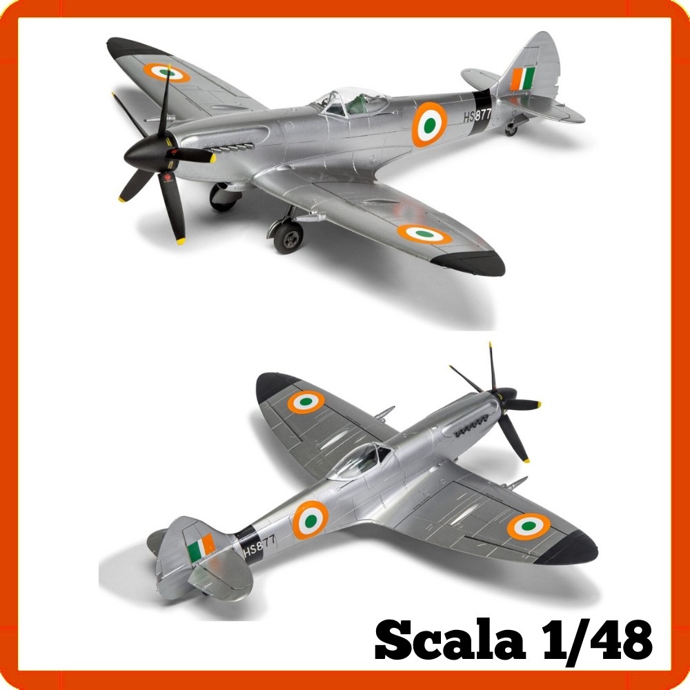 Modellismo statico aerei kit 1/48 Airfix SUPERMARINE SPITFIRE F modellino aereo foto 3