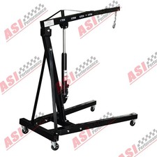 Black 1 Ton Adjustable Engine Motor Hoist Cherry Picker Workshop Shop Crane Lift Black 1 Ton Adjustable Engine Motor Hoist Cherry Picker Workshop Shop Crane Lift