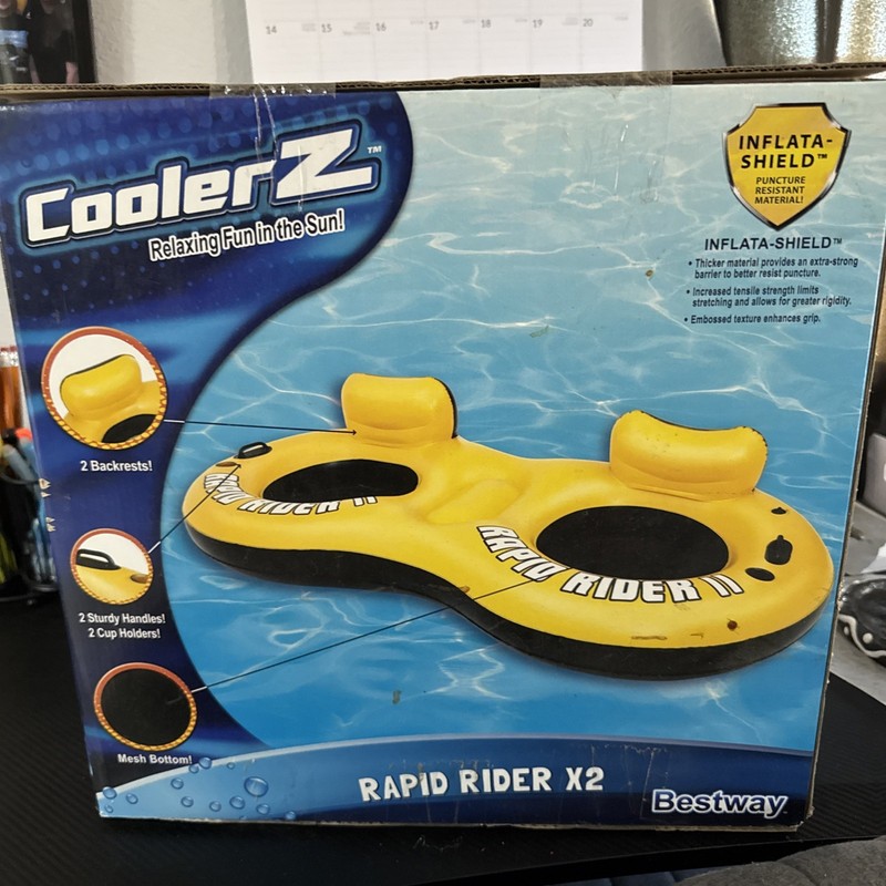 Bestway Rapid Rider X2 Swimming Pool Ocean & Lake 2 Person Tube Float