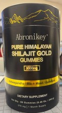 Pure Himalayan Shilajit GOLD Gummies By Abronikey 3000mg 60ct Individual Sealed