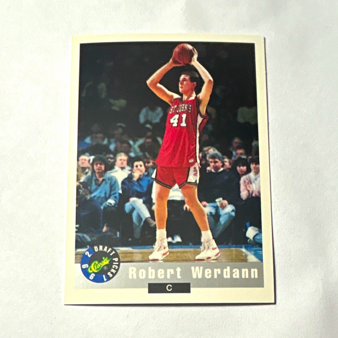 Classic 1992 Draft Picks Robert Werdann #59 RC St. John's Red Storm NCAA