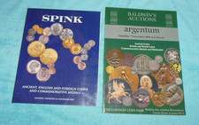 Two Vintage 2009 Auction Catalogues Spink, Baldwins , Ancient Coins, Medals