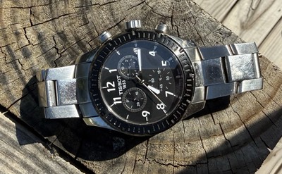 Tissot Men's Chronograph Watch V8 Quartz Stainless Steel T039417