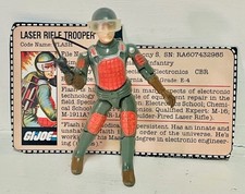 GI Joe 1982 Flash V1 Complete File Card Tight Clean Vintage Hasbro Action Figure