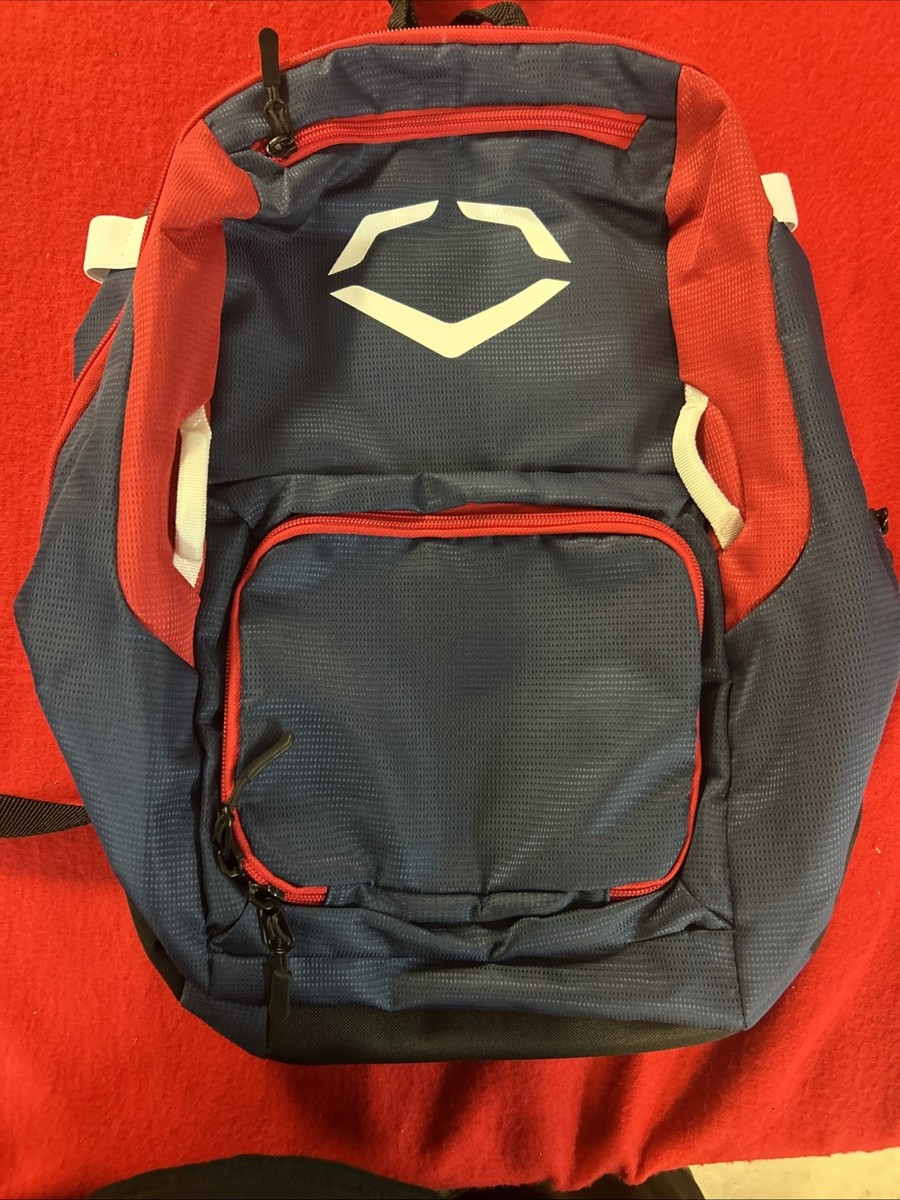 Sac à Dos EvoShield SRZ-1 Pour Baseball/Softball – Neuf, Bleu/Rouge, Porte-batte