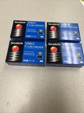 4 Scotch VHS-C Camcorder Video Cassettes TC-30 Professional Quality New Sealed