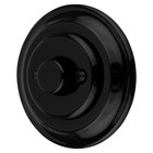 Presostato regulador giratorio LED retro de porcelana empotrada serie I PR1 negro
