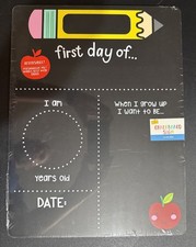 Chalkboard School Sign First Last Day of School Reversible