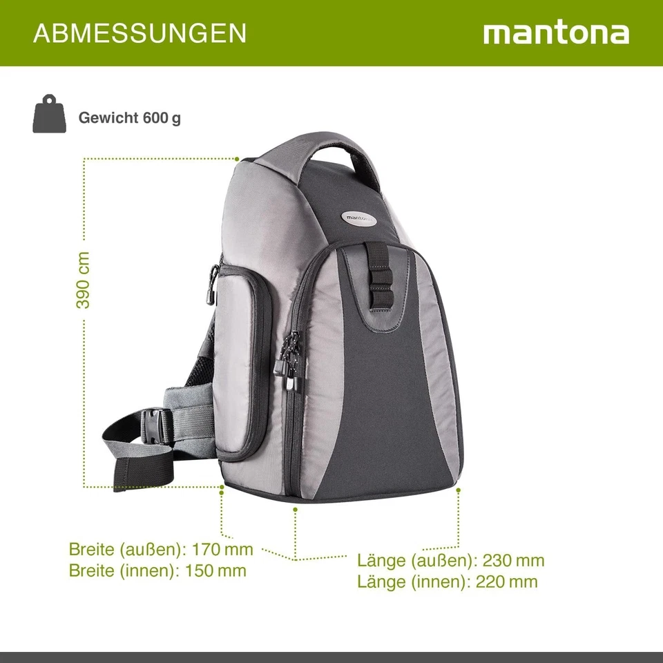 Mochila cámara DSLR Mantona Miami (acceso rápido para con conexión... Foto 4 de 4