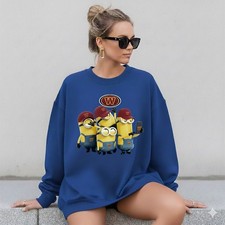 Washington Redskins Wicking Minions Unisex Sweatshirt, Full Size