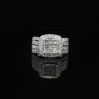 10k Diamant Braut Ring E2.00tdw