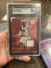 2012-13 Totally Certified Red Materials #36 LeBron James BGS 9 Mint W/Subgrades