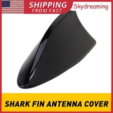 Black Shark Fin Antenna Cover For Car Trim Signal Radio Amfm Aerial Universal H