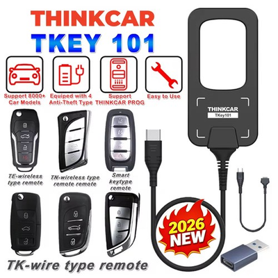 #ad THINKCAR TKEY 101 Car Key Programmer Equipment 6 Unit Remote Key For 892BT 689BT $139.00