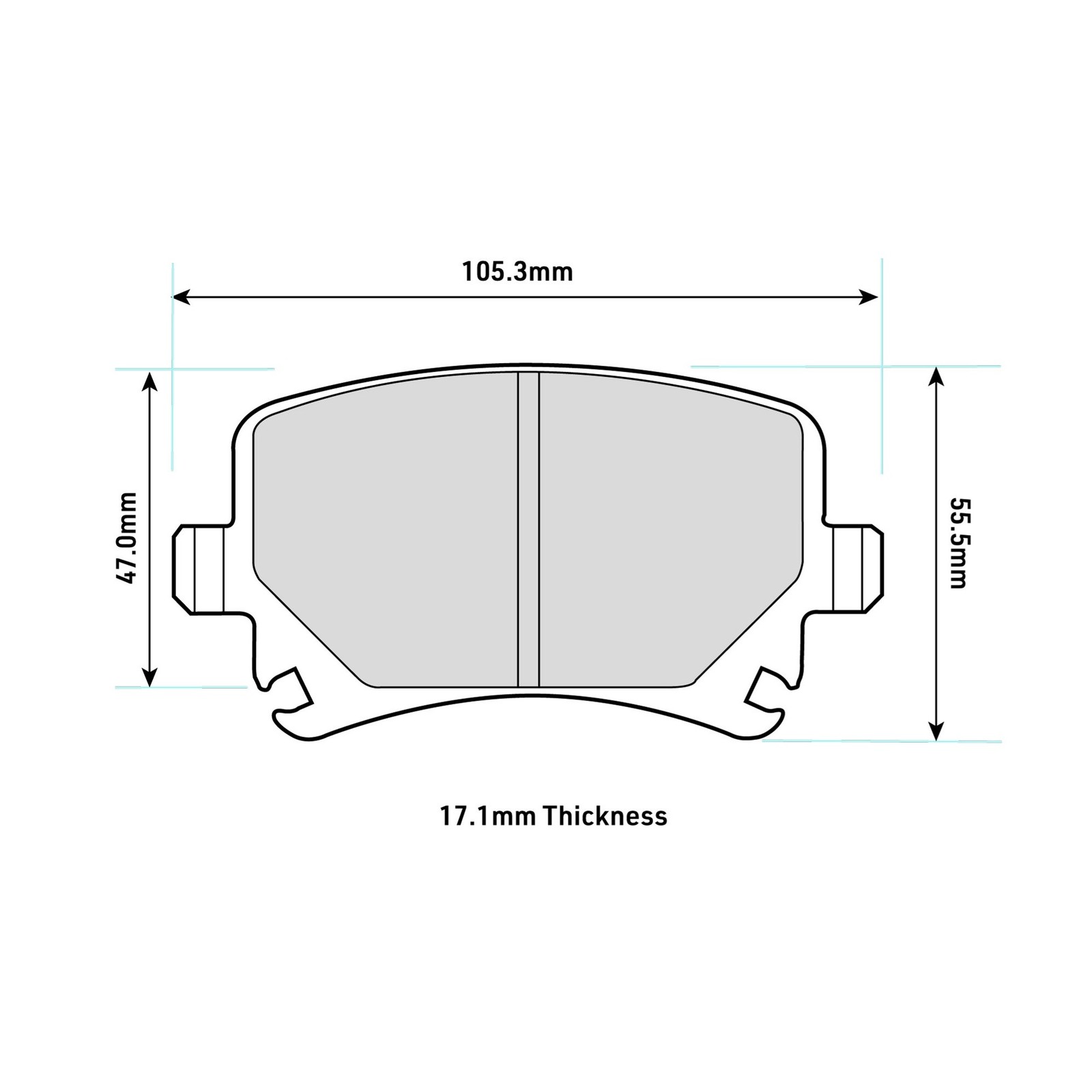 Ferodo Rear DS2500 Track Brake Pads For Volkswagen Golf MK5 2.0 GTI 2004-