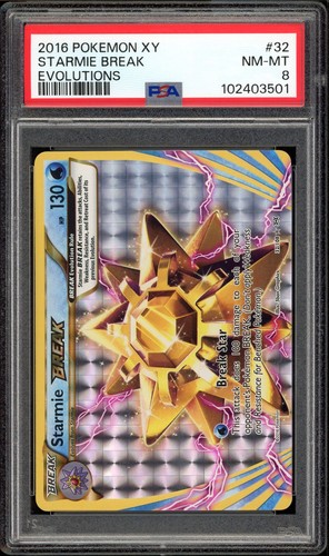 Starmie BREAK graded PSA 8 for sale on eBay