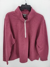 Eddie Bauer Fleece Pullover Womens 2XL Maroon Quarter Zip Outdoor Casual Active