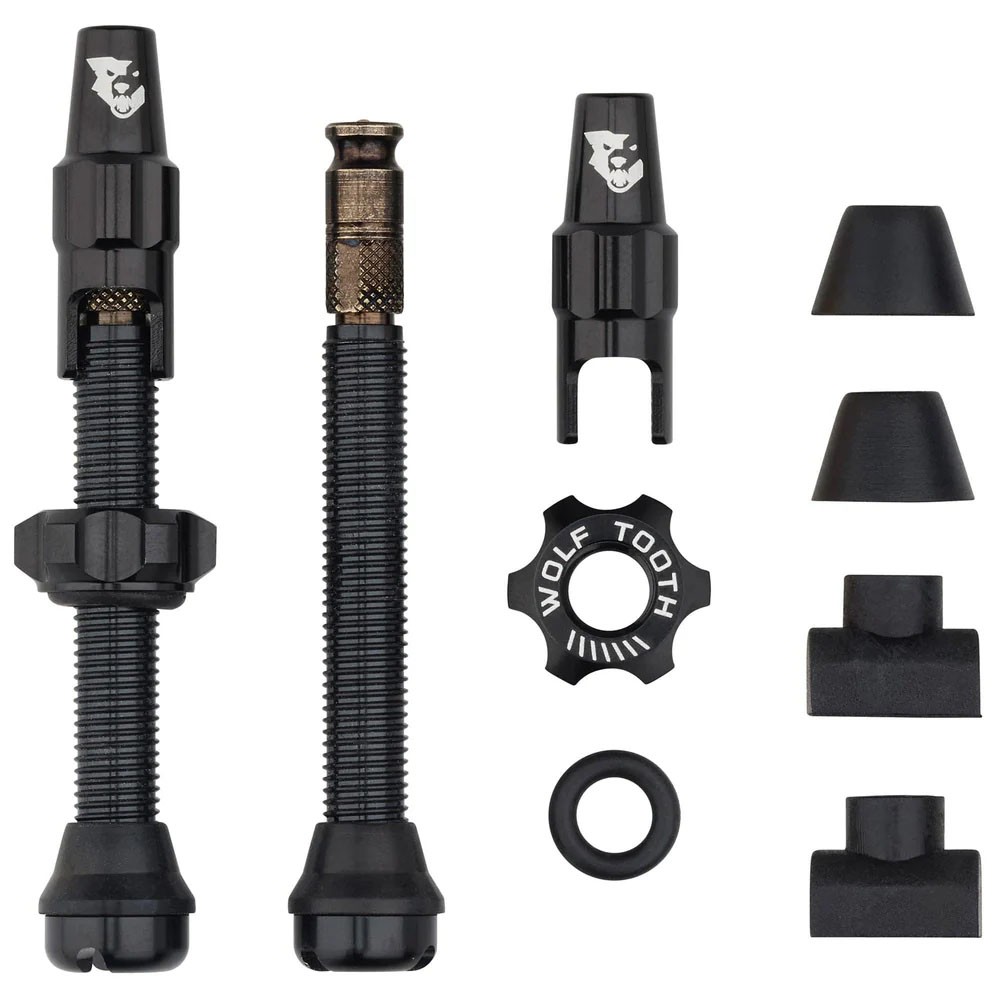 Комплект бескамерных клапанных штоков Wolf Tooth Components Clik Valve 44 мм Черный 8790₽
