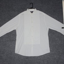 Charles Tyrwhitt White Slim Fit Non Iron Luxury Cotton Dress Shirt 17 35