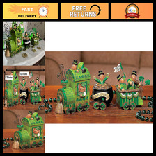 Leprechaun Blarney Express Tabletop Train - St. Patrick's Day Decor - 3 Piece Se