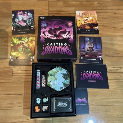 Casting Shadows Kickstarter Board Game Unstable Games 100% Complete