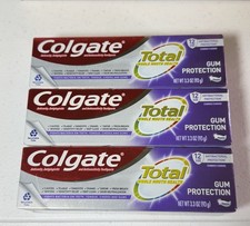 Colgate Total Gum Protection Fluoride Toothpaste, 3.3oz Lot of 3 New Read 
