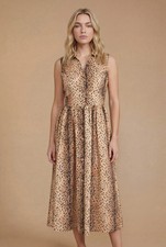 Dorothy Perkins Animal Midi Dress Womens Occasion Dresses