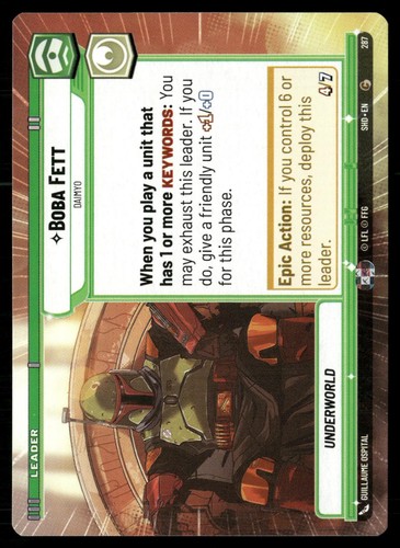 Boba Fett - Daimyo [Showcase] #270 Star Wars Unlimited: Shadows of the Galaxy card