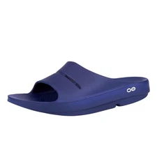 OOFOS OOahh Recovery Slide, Navy - Women’s Size 9, Men’s Size 7