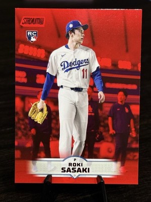 2025 Topps Stadium Club Roki Sasaki #187 Red Parallel (RC)