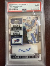 2023 Panini Contenders Optic Rookie Ticket RPS Auto Variation Dalton Kincaid 107