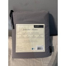 Jennifer Adams Eternal Collection King Cal King Duvet Set Grey 3pc Microfiber
