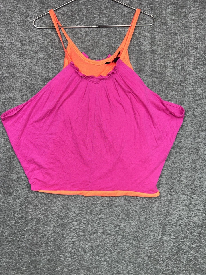 Marc by Marc Jacobs Women's Size 1 Tropical Pink Sleeveless Cotton Tank Top - Image 2 of 4
