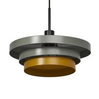 HäNgelampe Esstisch Metall GrüN Gelb Osram E27 Ø40 Cm Pendelleuchte Esszimmer