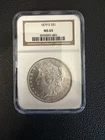 1879-S Morgan .900 Fine Silver $1 Dollar Coin - NGC Certified MS65