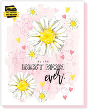 Unique Gifts Birthday Card to Mom, Floral Daisy Gratitude Card Appreciation for