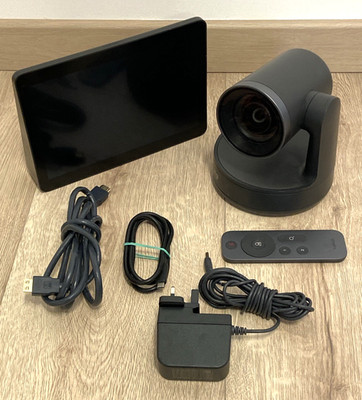 Logitech Rally Kamera V-R0010 + Logitech Tap VU0053 Controller Fernbedienung Netzteil Kabel