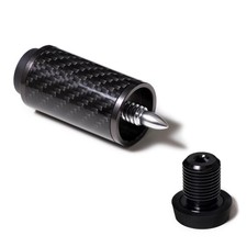 OKKO Carbon Fiber Billiard Pool Cue Extension with Bumper for 2.25", Black