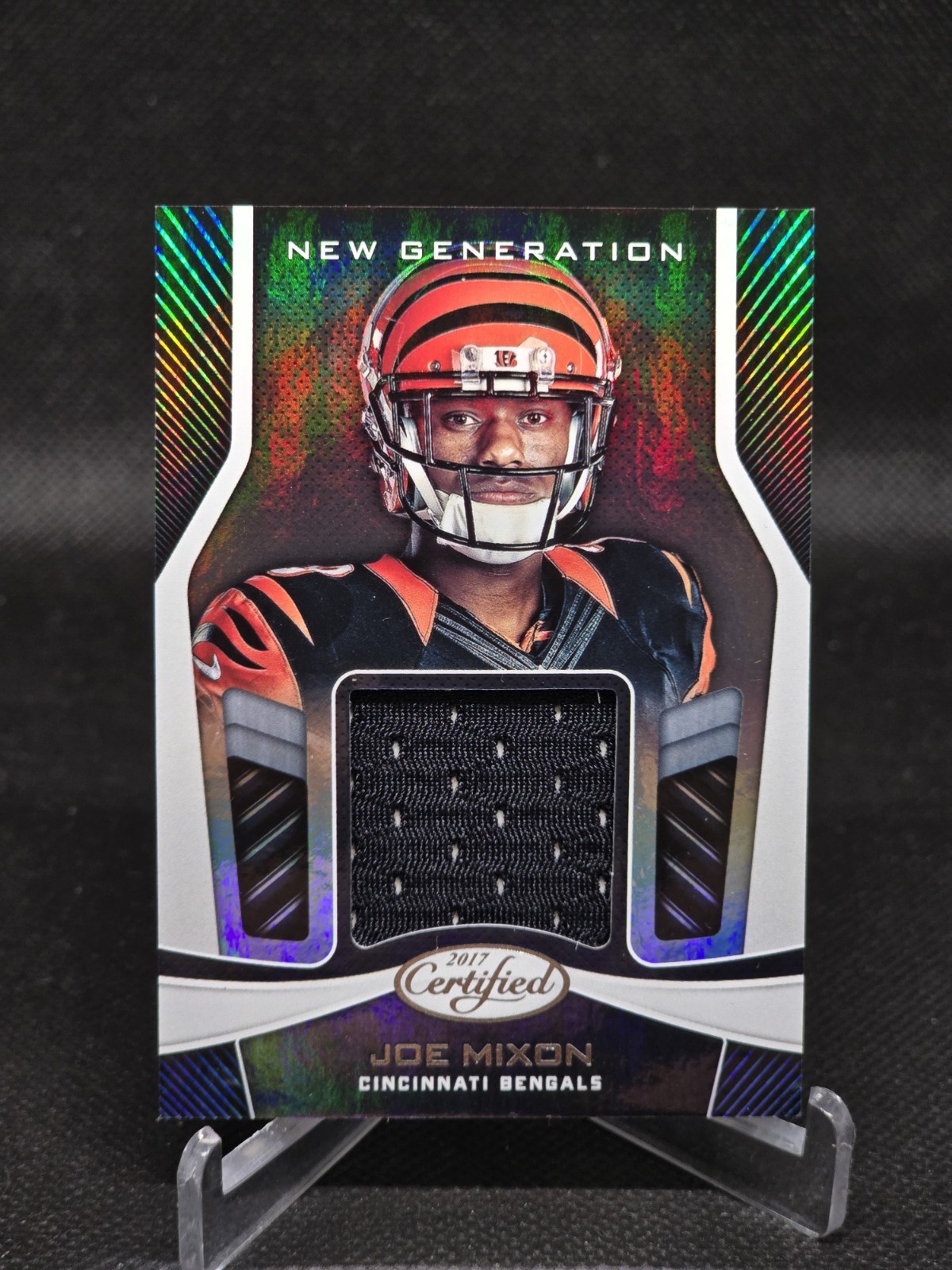 Joe Mixon Panini Certified New Generation Jersey #JMX Mirror Blue