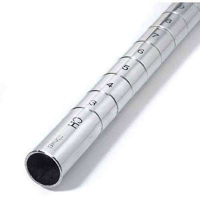 Nexel 711234 42''H Chrome Post Steel Silver 4 Pack