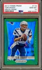 2012 Tom Brady Panini Prizm Green Prizms Refractor PSA 10 GEM #116 LOW POP SP