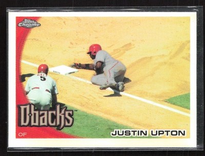 2010 Topps Chrome #48 Justin Upton Refractors Arizona Diamondbacks (Z)
