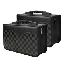 128Disc CD DVD Storage Bag PU Leather Media Album Case Holder Organizer Sleeves