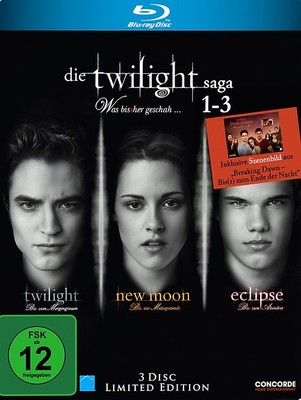 Die Twilight Saga 1-3: Twilight/New Moon/Eclipse  [Limited Edition] WIE NEU